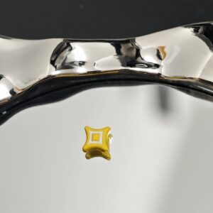 03-yellow / Size is about 10mm, hole diameter is about 2mm