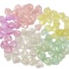Wholesale Acrylic Faceted Heart Beads, Fine Glitter Star Cut, Loose Beads for DIY Jewelry Making, Chic Fashion Accessory Gift