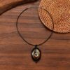 oly-557fec0a1aeb37e632c5c2a0095ec7b7 Wholesale Gothic All Seeing Eye Pendant Necklace Retro Horus Eye Amulet Black Rope Chain Zinc Alloy Jewelry For Boutique Resale Or Gift