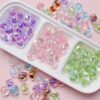 oly-55a5363b9ab7b6ff44668dc633338e0f Wholesale Sugar Heart Acrylic Bead-in-Bead Electroplated DIY Phone Charm Jewelry Making Fashion Accessory
