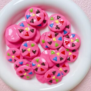 11-rose red / Size is about 25mm, hole diameter is about 2.5mm