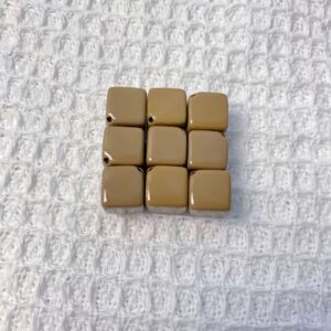 07-light coffee / Size is about 10mm, hole diameter is about 3mm