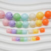 oly-5682557ce4542bd46597766479c244b3 Wholesale Colorful Cream Candy Macaron Acrylic Round Beads DIY Bracelet Making Jewelry Accessory Stylish Loose Beads for Boutique Resale