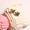 oly-569a94b3d70a64f1d2b3545f7ec3ba66 Wholesale Retro Green Butterfly Artistic Gradient Pendant Earrings For Party Wear Fashion Accessory