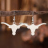 oly-56df157aeb8fc2410e53a1031f9516c6 Wholesale Hip Hop Punk Cow Head Earrings Necklace Set For Women Fashion Party Jewelry Boutique Resale