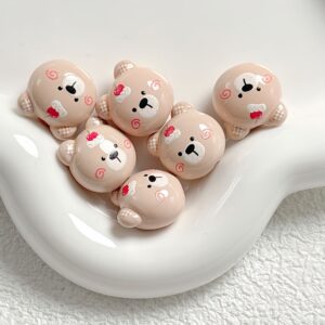 03-milk tea color / Size is about 18mm, hole diameter is about 2.5mm