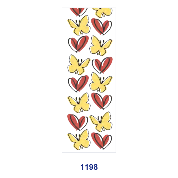 oly-57728670322601d99749b9767e3e1678 Wholesale 2/8/16pcs Vivid Butterfly Heart Floral Hand‑drawn Print Pen and Bookmark Stickers UV DTF Wraps OLY Exclusive
