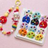 oly-57bab78cb5e9152210ac4c478920ee0c Wholesale Cartoon Cookie Acrylic Loose Beads Fruit Green 25mm Straight Hole DIY Phone Charm Jewelry Accessory