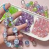 oly-581ba1e0f87f1bc3bebed83c17bb6054 Wholesale Trendy Acrylic Jelly Cat Eye Loose Beads 16mm White UV Plated Straight Hole DIY Phone Charm Jewelry Accessory