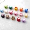 oly-58499b14c3c040b5cd3a1a44279227c4 Wholesale Stylish Oil Drip Love Cube Acrylic Beads Baked Paint Finish DIY Jewelry Accessory for Phone Charms Keychains