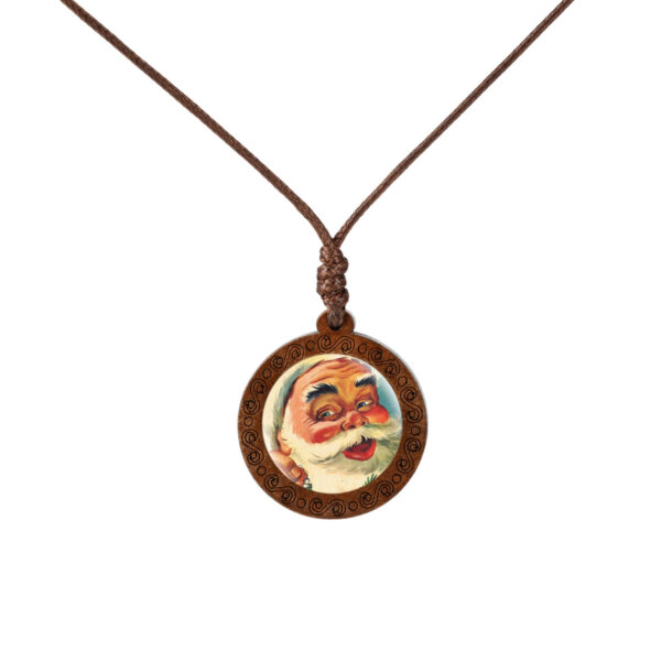 oly-58fce00b905c110d93a2ec91510f59ef Wholesale Santa Claus Glass Pendant Necklace Fashion Jewelry Accessory Decorative Gift For Wedding Boutique Resale