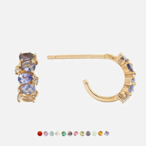 oly-5903058c485e93eeab333ff3b5b0ae02 Wholesale Modern Gradient Birthstone Earrings Copper Electroplated Studs Mother S Day Gift Everyday Wear Boutique Resale