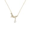 Wholesale Finish Drop Pearl Necklace Electroplating Copper With Sparkling Crystals Elegant Everyday Jewelry Gift For Women