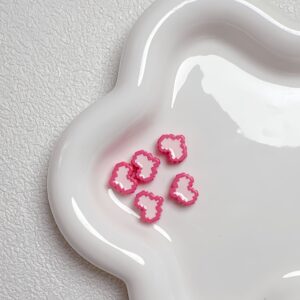 12-dark pink / Size about 11*13mm