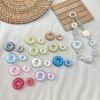 oly-592ec6ed9f21eb87a5f6dc3163c8afd3 Wholesale Resin Cat Eye Donut Loose Beads Double-Sided Starry Light Changing for DIY Jewelry Making Phone Charm Bag Accessory