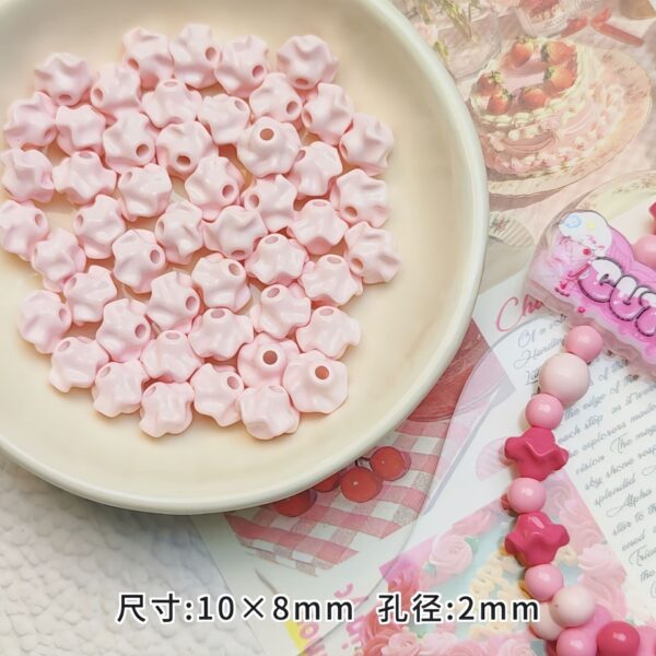 oly-5955ade43598cc9be668ccf15f2b3b5f Wholesale Acrylic Painted Ruffle Beads for DIY Phone Charms Keychains Jewelry Making Fashion Accessory
