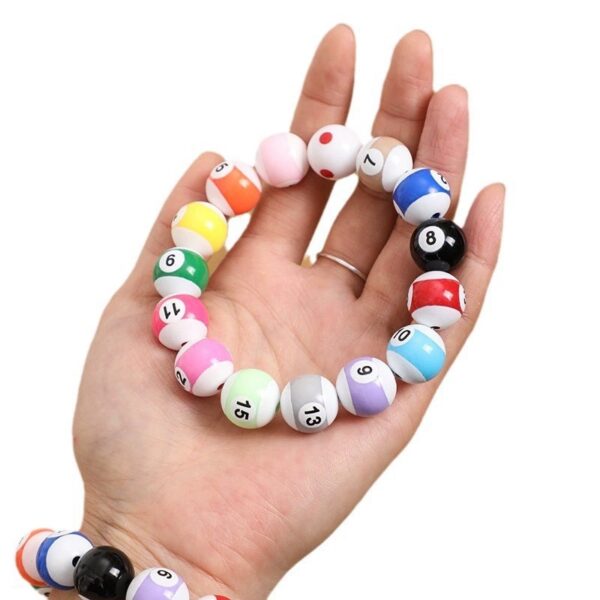 oly-5998fa0a7990ce7cbd1cf1e53b35fea5 Wholesale Two-Tone Resin Billiard Ball Beads Round Loose Beads for DIY Jewelry, Phone Charm, Bracelet Making, Craft Supply