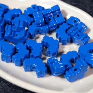 22-inner core-sapphire blue / Heart frame 30 * 26mm, inner core 20 * 14mm (sold by piece)