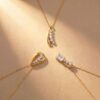 oly-59d6ff67ec17d0f165cd68050b06fe9d Wholesale Geometric Zircon Pendant Necklace Stainless Steel Stainless Steel Electroplated Tone Fashion Jewelry Gift