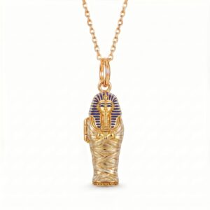 Mummy Opening and Closing Pendant Necklace