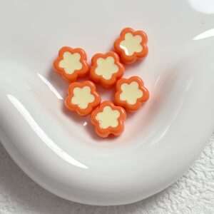 10-orange / Size is about 12mm, hole diameter is about 2mm