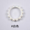 Wholesale Acrylic AB Color Bitter Gourd Shape Loose Beads Electroplated Finish for DIY Hair Accessories Jewelry Making