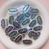 Wholesale Trendy Cute Word Plate Acrylic Charms, Electroplated Black Finish, for DIY Phone Chain Keychain Jewelry Accessory