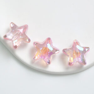 02-five-pointed star light pink / See details for dimensions