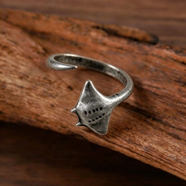 oly-5ab83fb0165c82be9b24a391a870fea5 Wholesale Zinc Alloy Manta Ray Open Ring Ocean Style Fashion Jewelry Everyday Wear Accessory