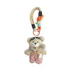 oly-5b1a8efbe1436fb7217f28d732b42a35 Wholesale Plush Bear Keychain Bag Charm Cute Scarf Overalls Stuffed Animal With Camera Pink Korean Style Car Key Accessory Gift