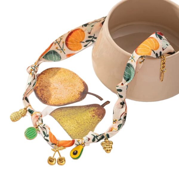 Wholesale Trendy Heart Sun Colorful Ribbon Pendant Necklace Stainless Steel Electroplated Chain Everyday Gift Jewelry Accessory