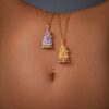 oly-5b3096242ac5a7d7302b5ac1a9e5146b Wholesale Chic Dutch Windmill House Pendant Necklace With Pearl Electroplated Copper Finish Stylish Fairy Tale Gift For Girls Boutique Resale