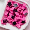 oly-5b4748b8d38c84c63d2e48376ca9009a Wholesale Acrylic Oil Drip Star Beads Two Color Large Hole Loose Beads for DIY Phone Charm Keychain and Jewelry Crafting