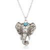 oly-5b6be620a354d750b54c25406bb9f42c Wholesale Alloy Ancient Silver Hollow Elephant Pendant Necklace Vintage Bohemian Ethnic Style Unisex Jewelry