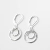oly-5ba3fd4b2316ae0ab353acdd7e9e96cd Wholesale Vintage Double Layer Hammered Round Hoop Pendant Earrings For Women Zinc Alloy Gift And Boutique Resale