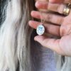 oly-5ba9ef65c707cf61a27716ac631279f7 Wholesale 18K Gold Plated Titanium Steel Necklace With Blue Bow Rabbit Enamel Tarot Card Pendant Trendy Fashion Jewelry Accessory