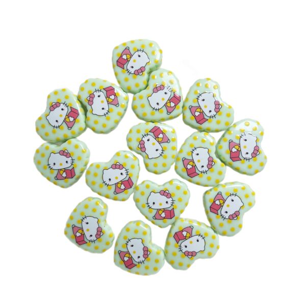 oly-5bcde411e89fb4439a2e953966fc8d9c Wholesale Polka Dot Love Heart Acrylic Beads DIY Phone Charm Keychain Jewelry Making Fashion Accessory Boutique Resale OLY Exclusive