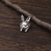 oly-5bf467c31137e523bfdf948b5926da1c Wholesale Antique Silver Zinc Alloy Cyberpunk Rabbit Open Ring Unisex Animal Jewelry Gift