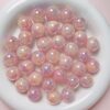 Wholesale 16mm UV Plated Cat Eye Resin Beads for DIY Phone Chain Keychain Jewelry Accessory Craft Supply