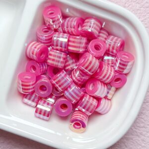 06-rose red / Size is about 10*9mm, hole diameter is about 4.5mm