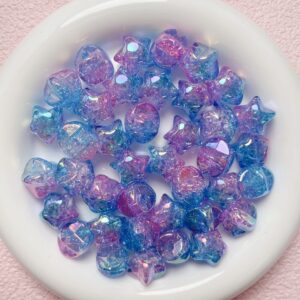 03-blue purple / Size is about 17mm, hole diameter is about 4mm