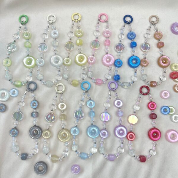 oly-5dce31af8a0241c66813015f10f996a9 Wholesale Resin Cat Eye Donut Loose Beads Double-Sided Starry Light Changing for DIY Jewelry Making Phone Charm Bag Accessory