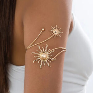 oly-5e3478bea2c48dd50819bf5260429b31 Wholesale Stylish Vintage Sunflower Electroplated Metal Open Bangle Adjustable Women S Bracelet Boutique Resale Jewelry Accessory