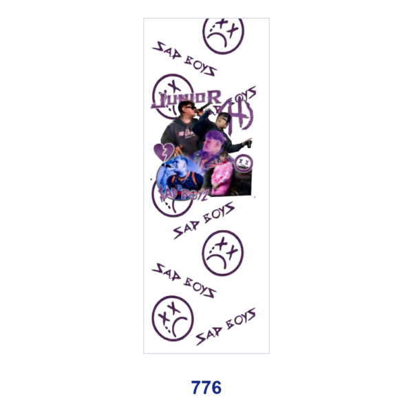Wholesale 2/8/16pcs Boho Floral & Heart Text Art Print Pen and Bookmark Stickers UV DTF Wraps OLY Exclusive