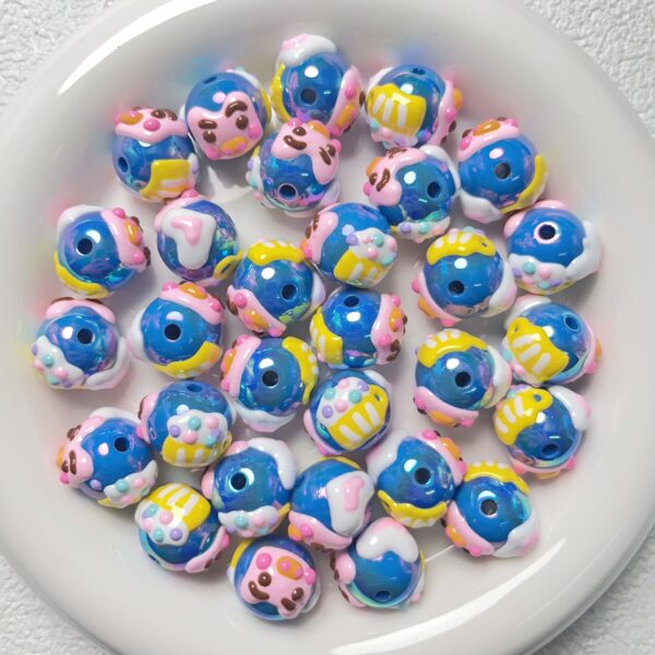Wholesale Hand-Painted Love Pig Beads Plastic Resin DIY Jewelry Accessory for Bracelet Necklace Bag Charm Trendy Gift