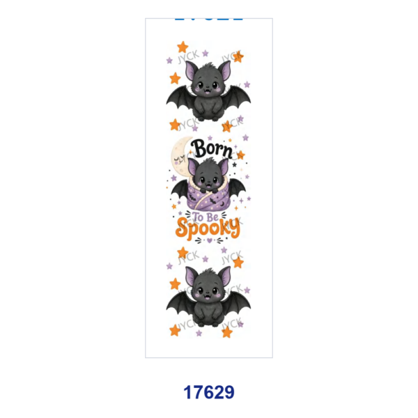 oly-5e925de4c8b17e51bb4bb617b7d0353c Wholesale 2/8/16pcs Trendy Cartoon Ghost Bat Pumpkin Halloween Pen and Bookmark Stickers UV DTF Wraps
