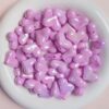 oly-5e9954752fc038889e69373c5bfd2f1a Wholesale Cream Electroplated Heart Acrylic Loose Beads DIY Jewelry Making Boutique Gift Craft Supply