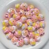 Wholesale Hand-Painted Love Pig Beads Plastic Resin DIY Jewelry Accessory for Bracelet Necklace Bag Charm Trendy Gift