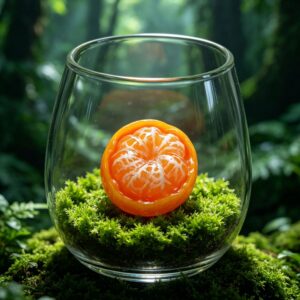 Miniature fruit cute pieces-orange orange / [the sizes are all mini models of about 1cm]