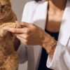 oly-5f0b29dd5dac46caee524f0613634179 Wholesale Paw Print Bone Copper Necklace Electroplated Trendy Jewelry Accessory For Boutique Resale